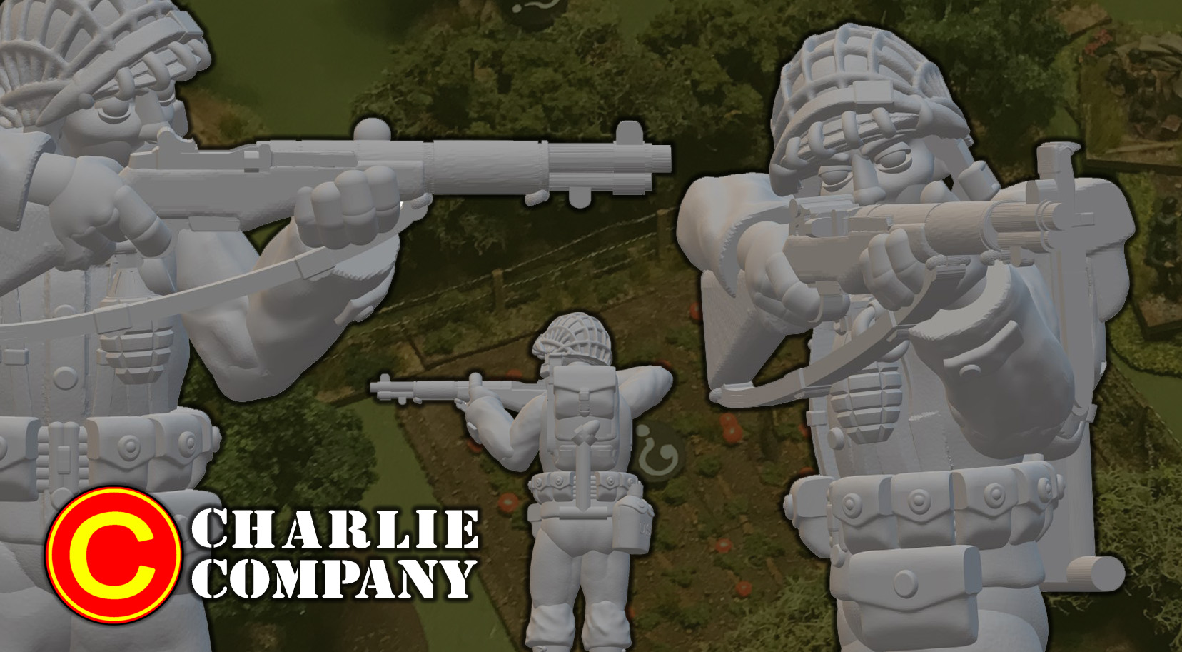 A World War 2 American GI Infantryman Aiming with an M1 Garand